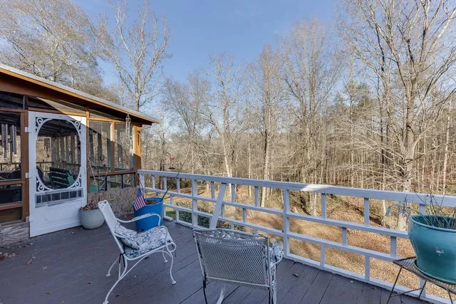 a view of swimming pool with mountain view