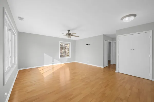 a view of an empty room and window