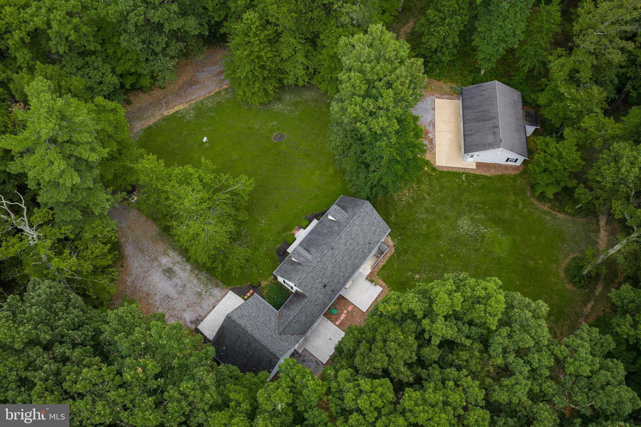 1504 New Hope Road Cross Junction, VA 22625 - Photo 31 of 35 an aerial view of a house with a yard and lake view