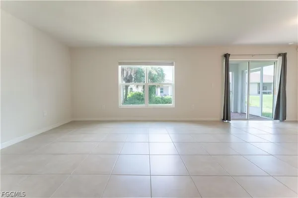 a view of an empty room