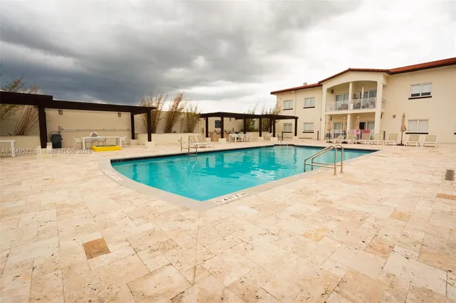 a view of a chair in wooden deck