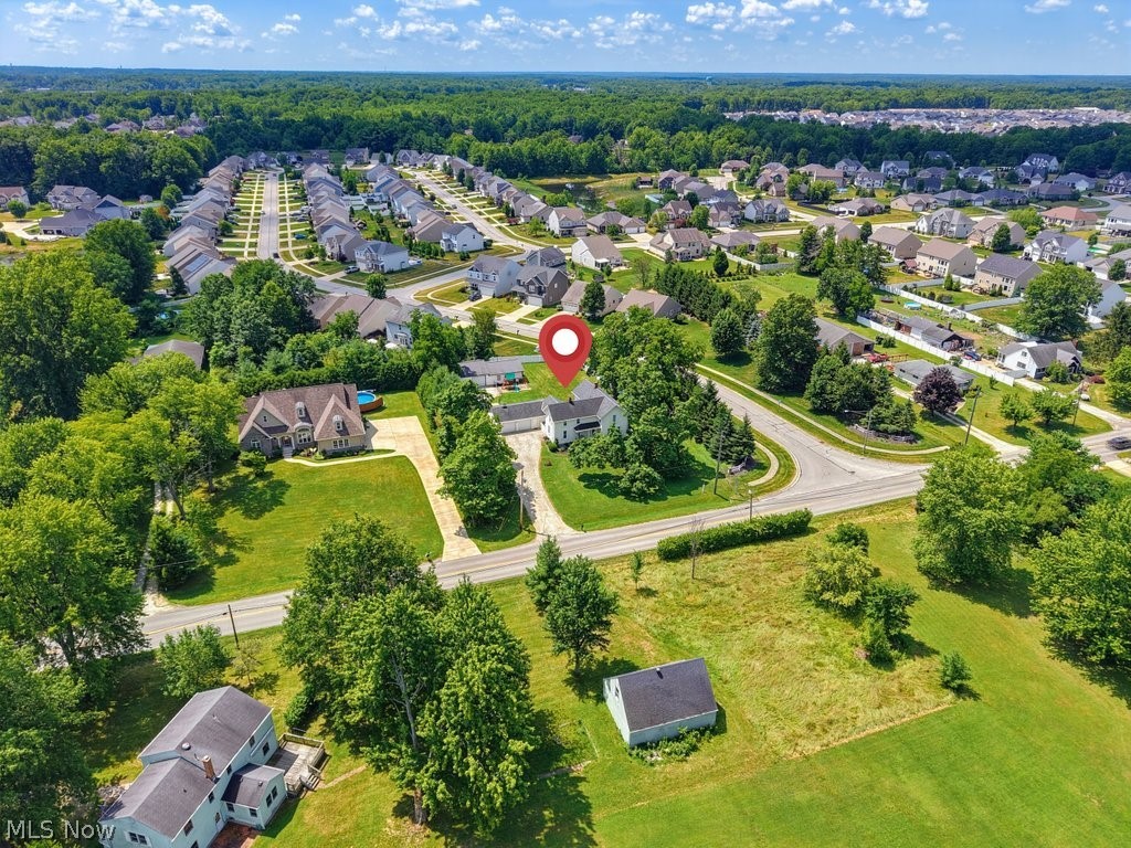 23055 Snell Road Columbia Station, OH 44028 - Photo 43 of 50 Aerial perspective showcasing a residential neighborhood with ample green space