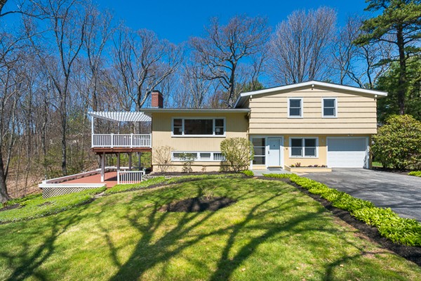 14 Russell Road Lexington, MA 02420 - Photo 1 of 20 a front view of house with yard and seating area