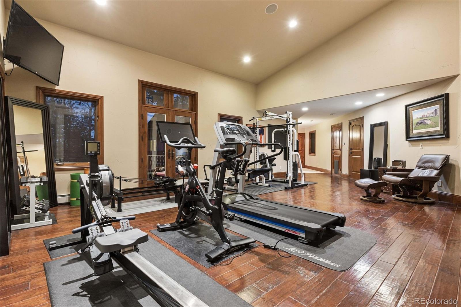 45 West Ranch Trail Morrison, CO 80465 - Photo 43 of 50 a view of a room with gym equipment