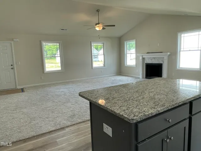 an empty room with window