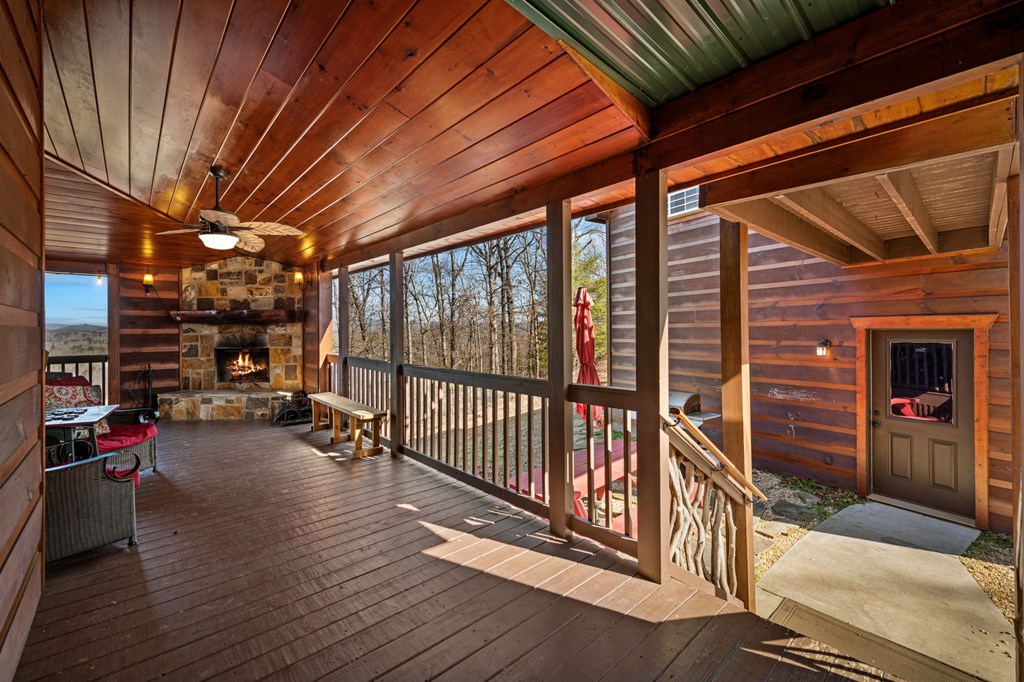 31 Hope Drive Blue Ridge, GA 30513 - Photo 70 of 80 a view of a porch with wooden floor