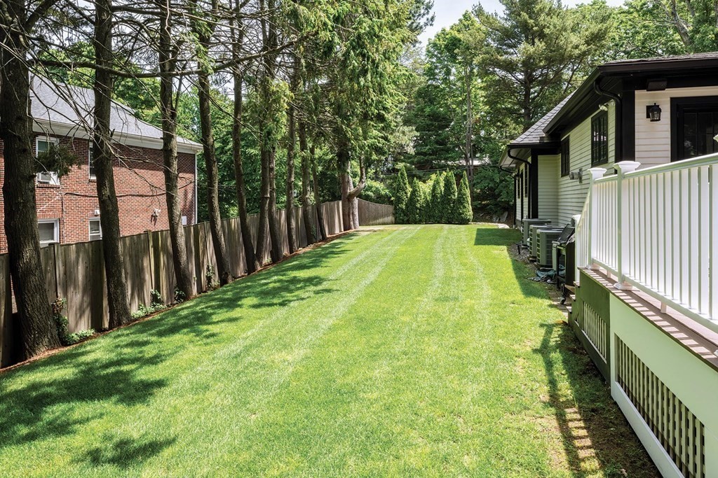 132 Hammond Street Newton, MA 02467 - Photo 17 of 17 a view of backyard of house with green space