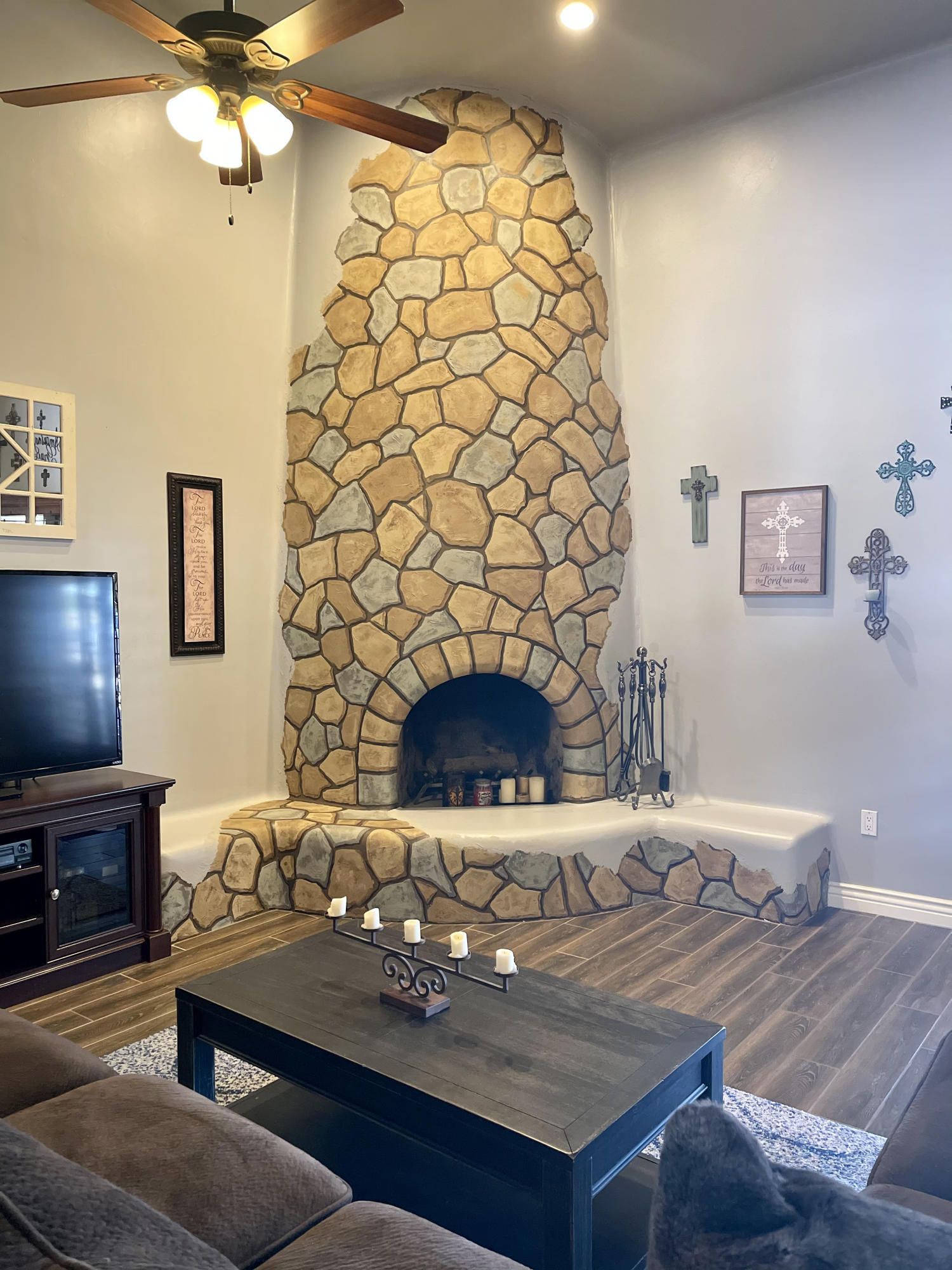 6606 North Citrus Road Waddell, AZ 85355 - Photo 22 of 48 Wood Burning Fireplace