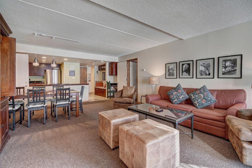 800 Copper Road, Unit 104 Copper Mountain, CO 80443 - Photo 5 of 32 a living room with furniture and a large window