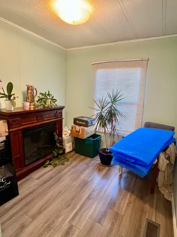 a living room with furniture flat screen tv and a fireplace