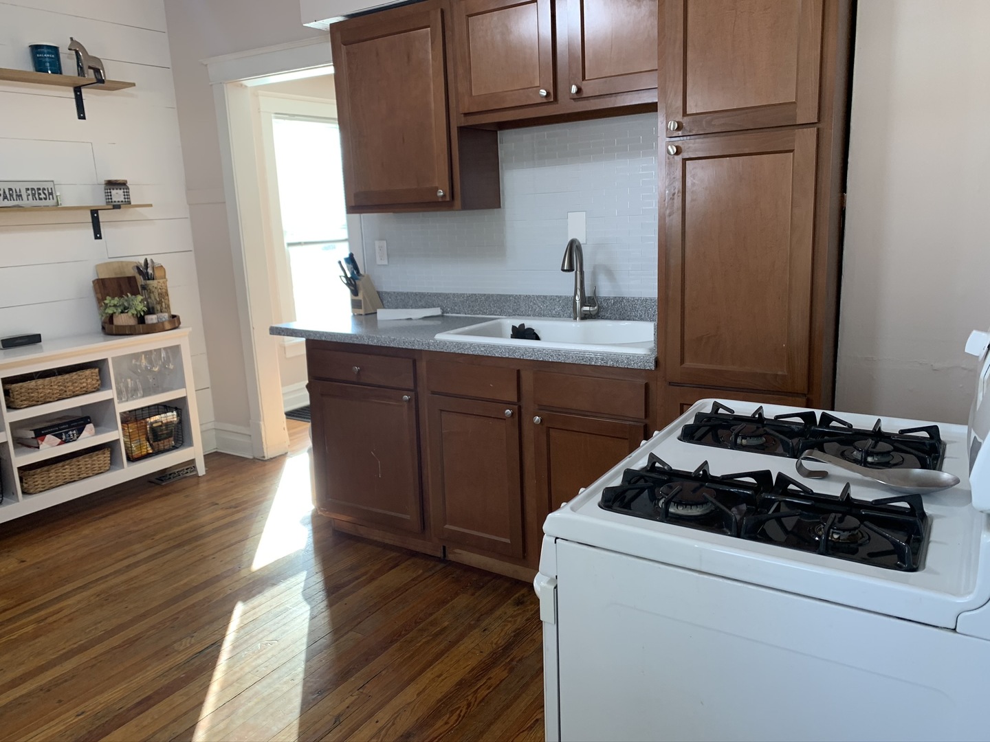 1908 Evergreen Road Homewood, IL 60430 - Photo 10 of 21 a kitchen with wooden cabinets and a stove
