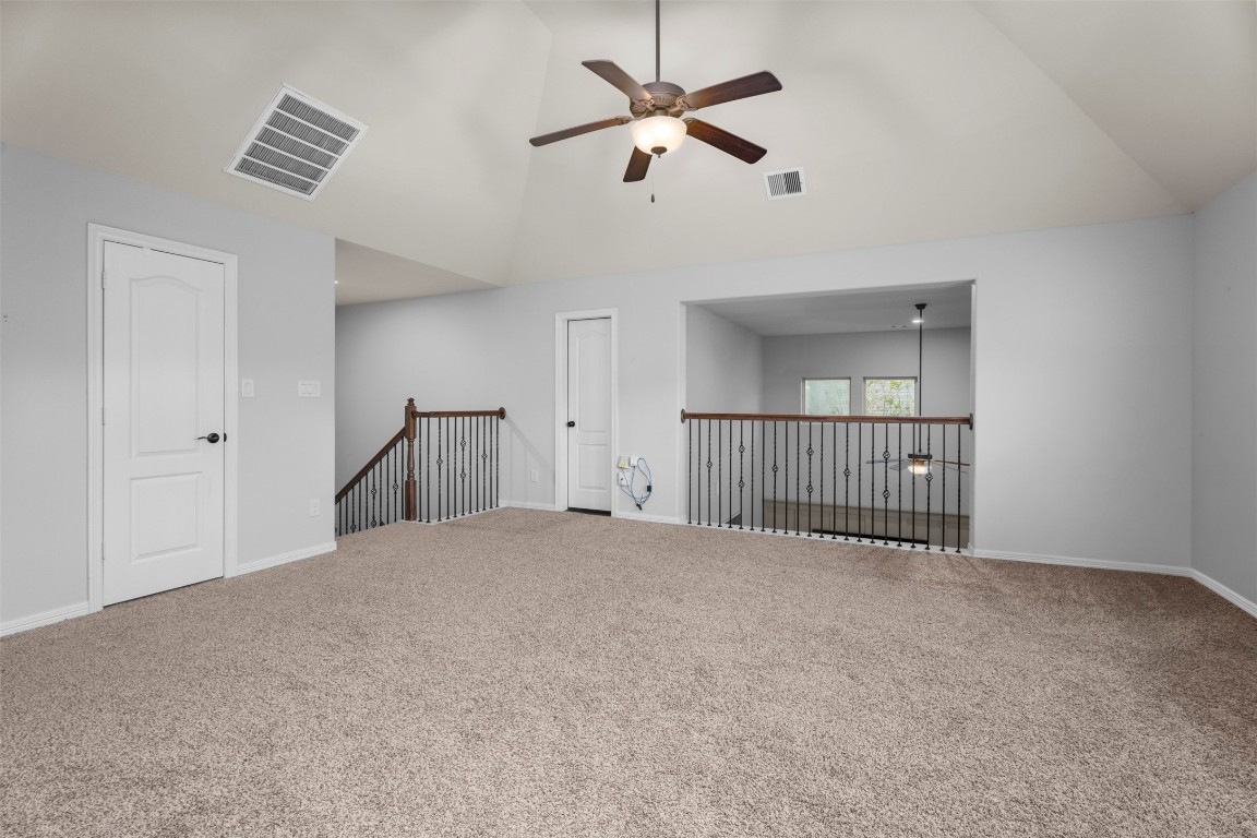 28507 Rose Vervain Drive Spring, TX 77386 - Photo 38 of 50 Another view of the upstairs game room with vaulted ceiling.