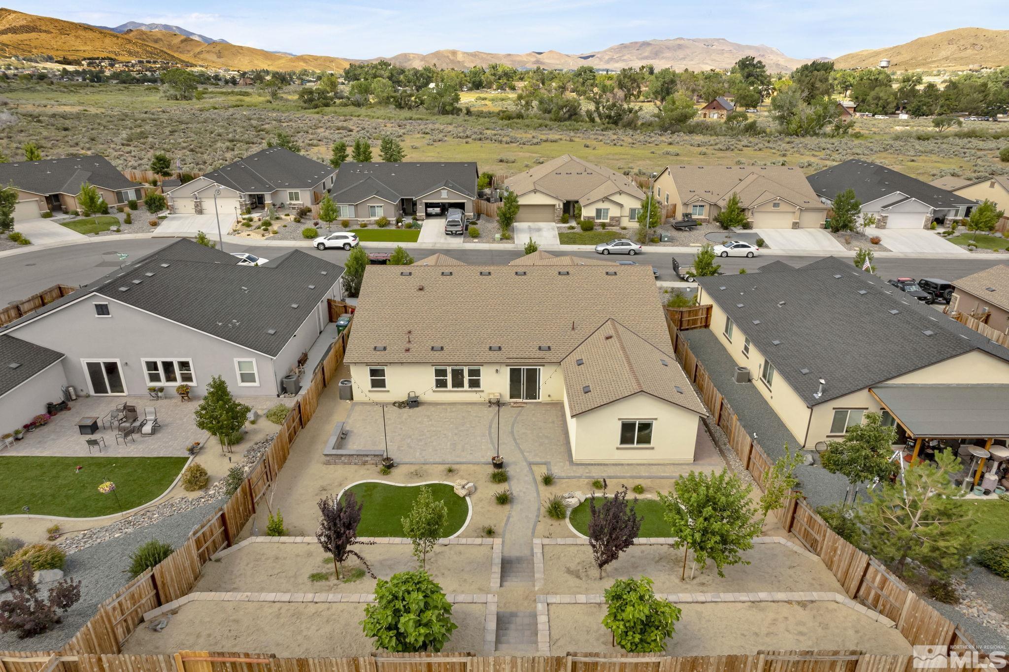 6508 Copper Mountain Drive Carson City, NV 89701 - Photo 24 of 40 an aerial view of a house with a lake view