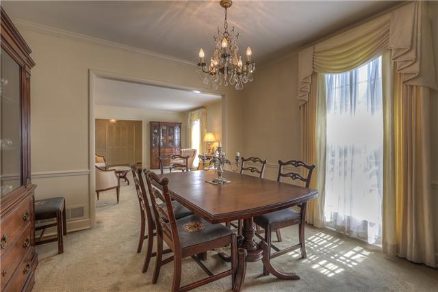 5950 Post Road Nashville, TN 37205 - Photo 3 of 15 Dining room convenient to kitchen and flows over into living!