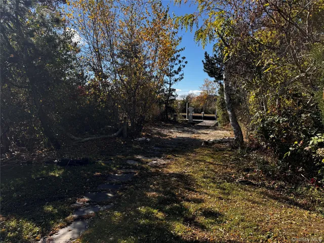 a view of a house with backyard from a patio