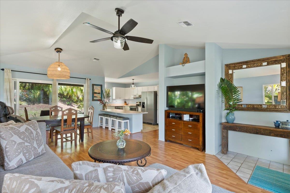 81 Lae Street Paia, HI 96779 - Photo 12 of 47 a living room with furniture and a large window