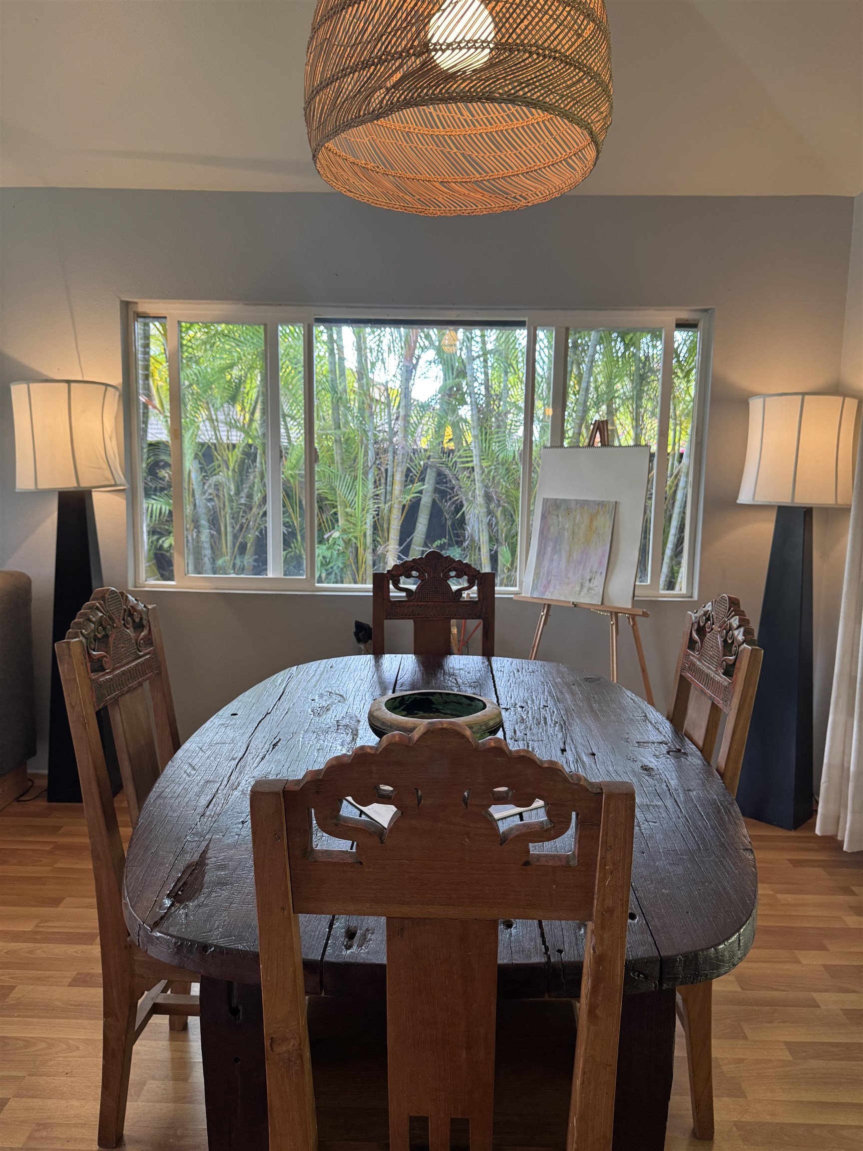 81 Lae Street Paia, HI 96779 - Photo 43 of 47 a view of a dining room with furniture window and outside view