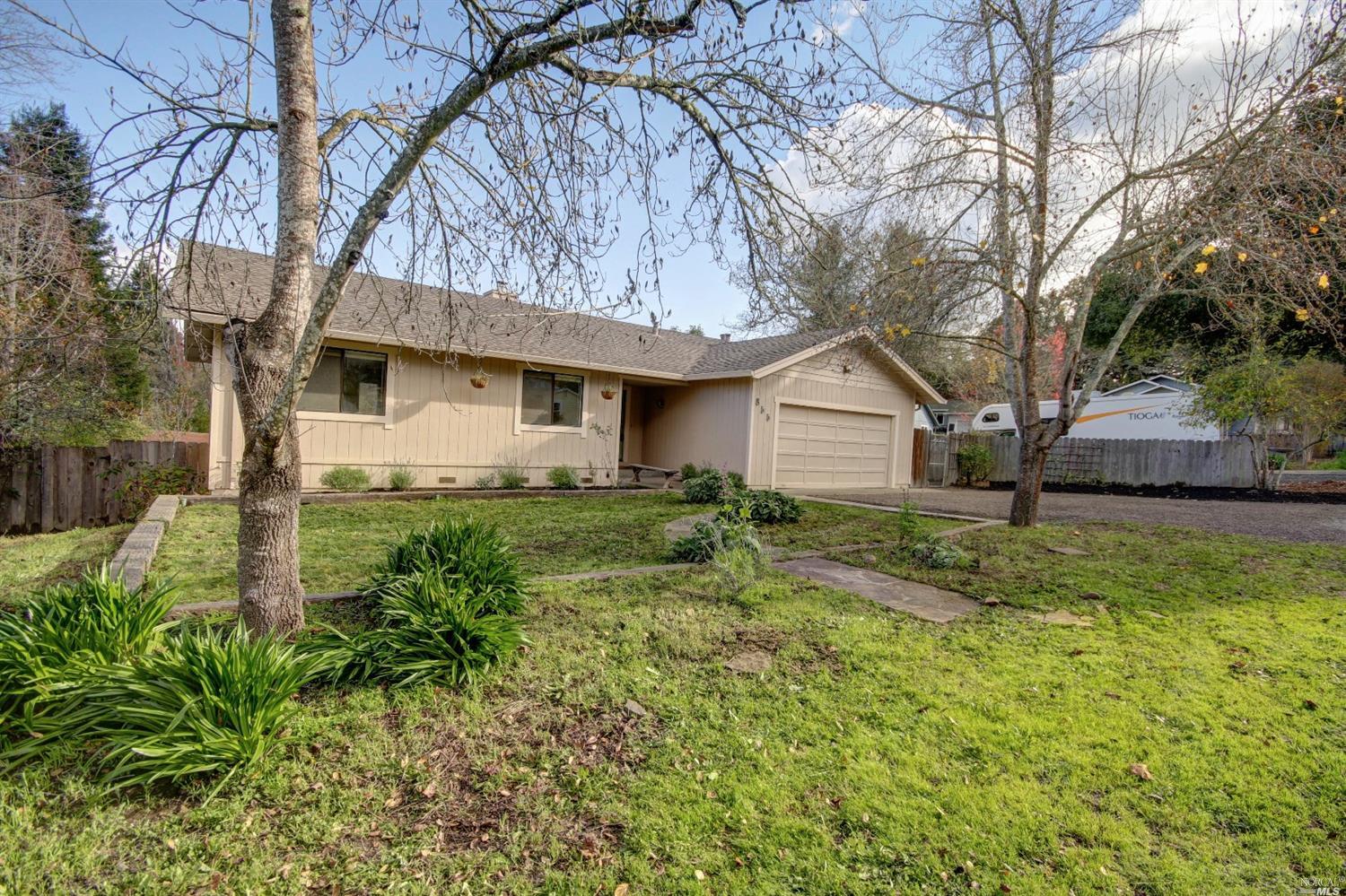 855 First Street Sebastopol, CA 95472 - Photo 1 of 1 a house view with a garden space