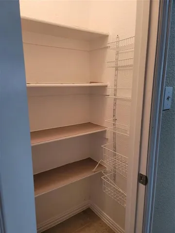 a close view of closet