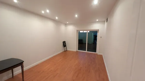 a view of an empty room