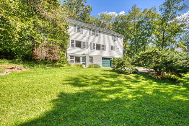 a house view with a garden space