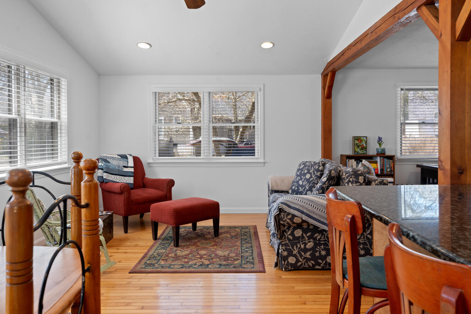 9 Sampson Avenue Edgartown, MA 02539 - Photo 5 of 35 a living room with furniture a rug and a large window