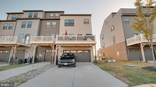 a view of a car park in front of a building