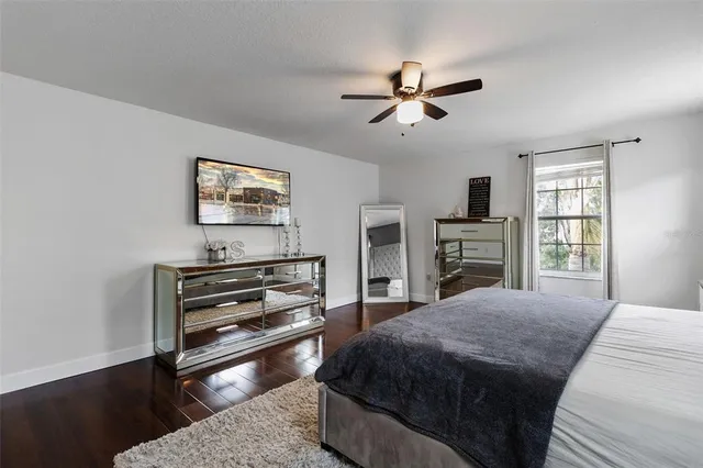 a view of a park with slide