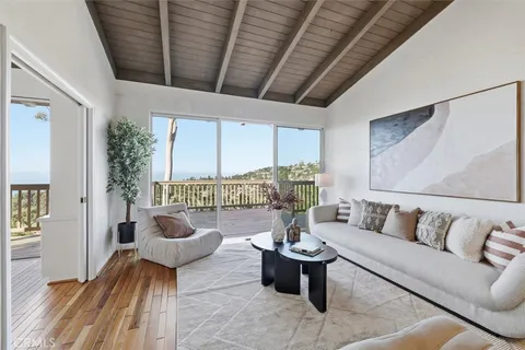 a view of city from a balcony