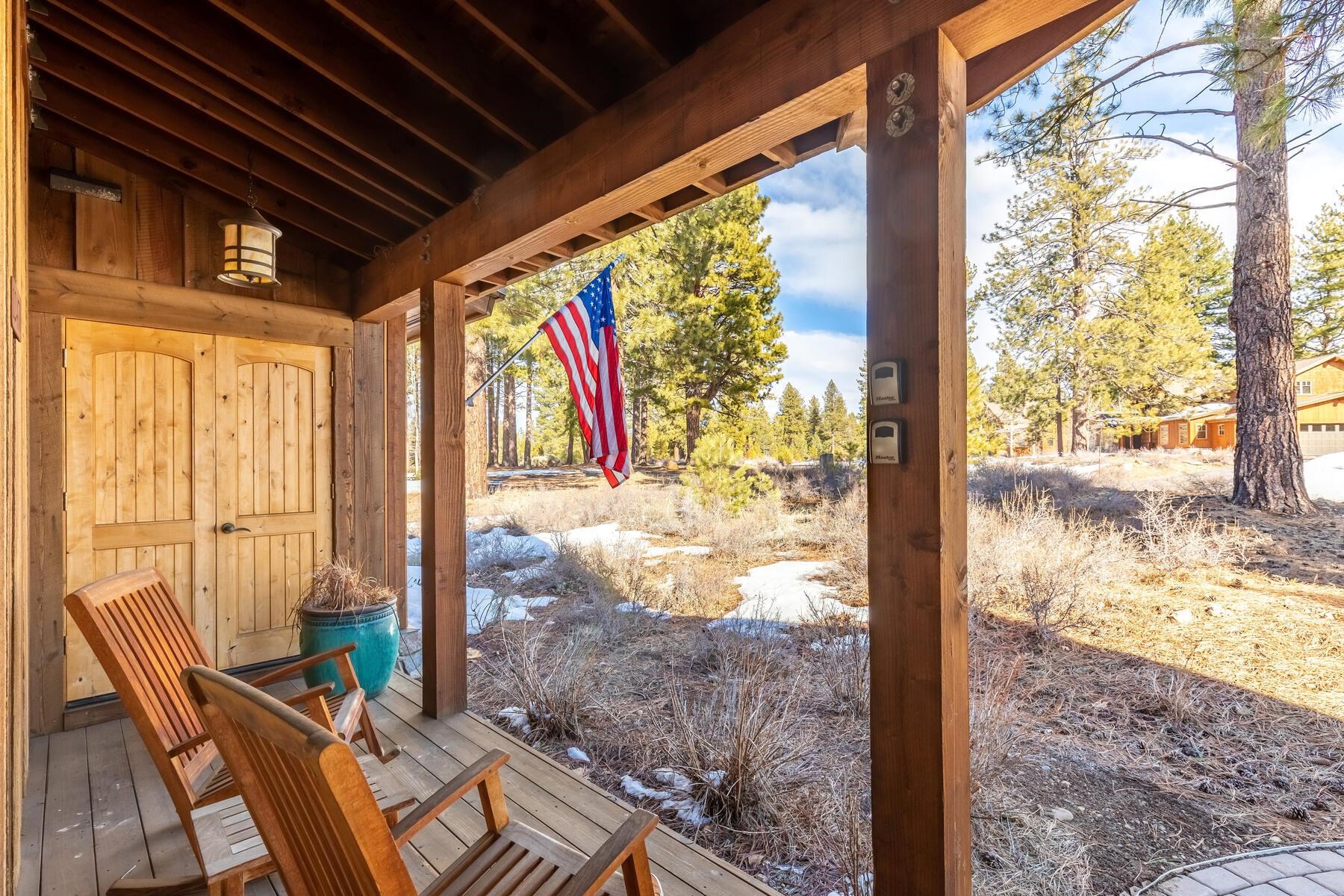 12258 Lookout Loop, Unit F2303 Truckee, CA 96161 - Photo 6 of 27 a view of backyard with large windows