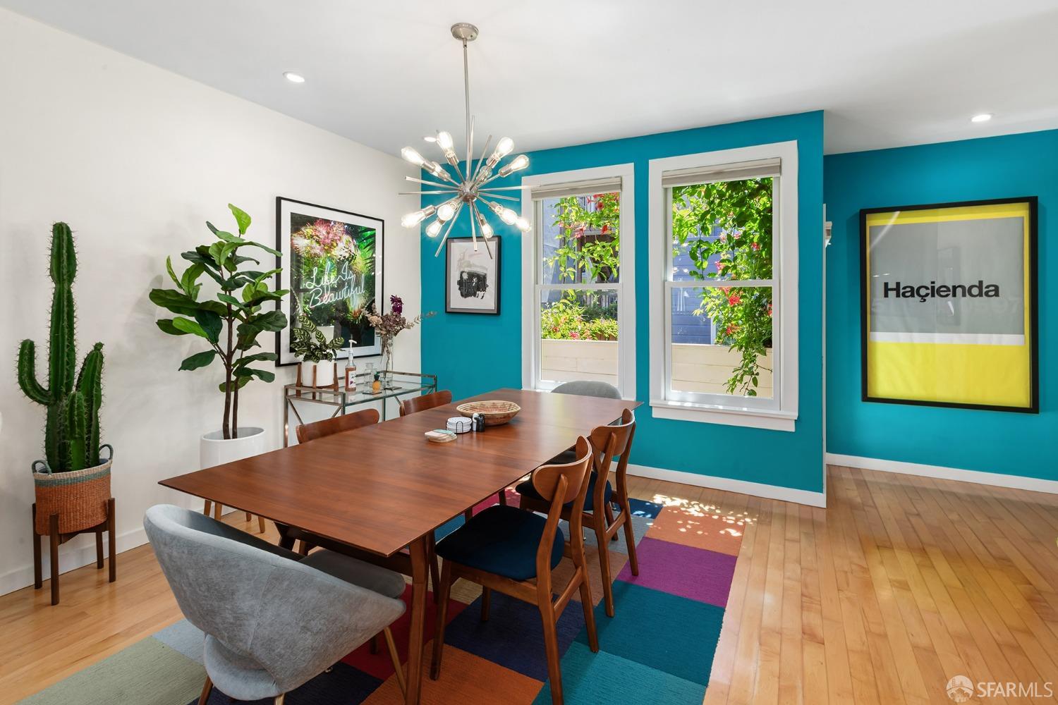 328 Harriet Street San Francisco, CA 94103 - Photo 12 of 41 a view of a dining room with furniture and window