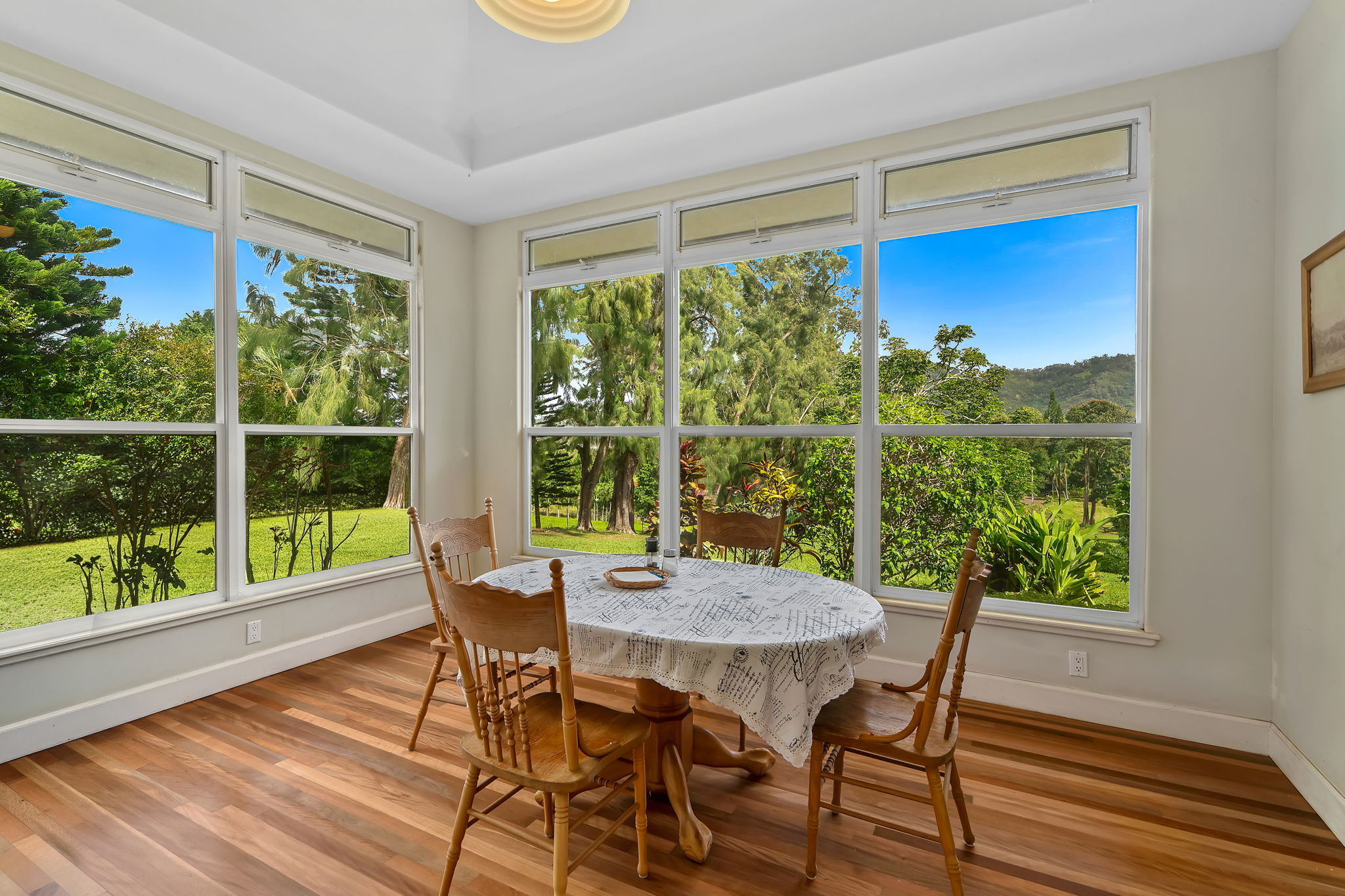 597 Puuopae Road Kapaa, HI 96746 - Photo 9 of 30 a view of a dining room with furniture window and outside view