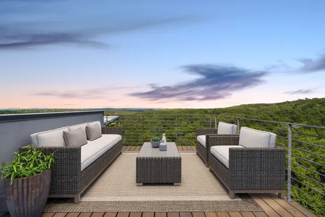 swimming view with couch and outdoor view