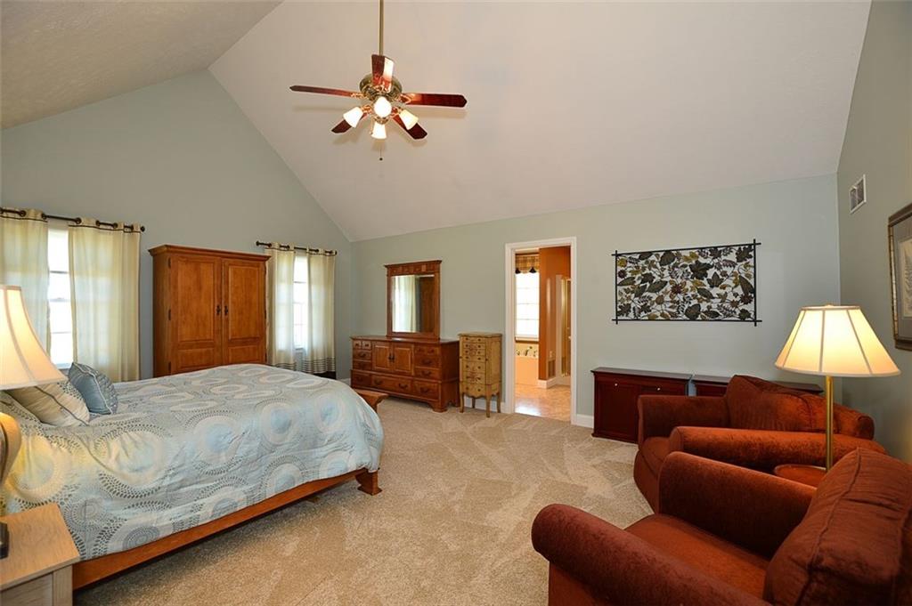 108 Cloverleaf Lane Butler, PA 16001 - Photo 15 of 25 MAIN FLOOR VAULTED MASTER w/ walk in closet & En Suite featuring jet tub and stand up shower. New carpeting.
