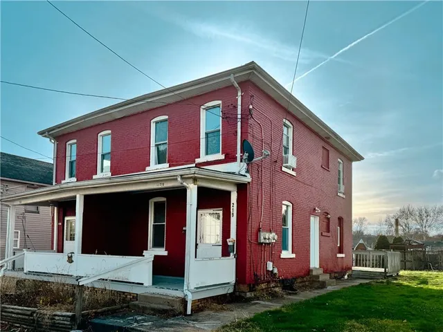 a front view of house