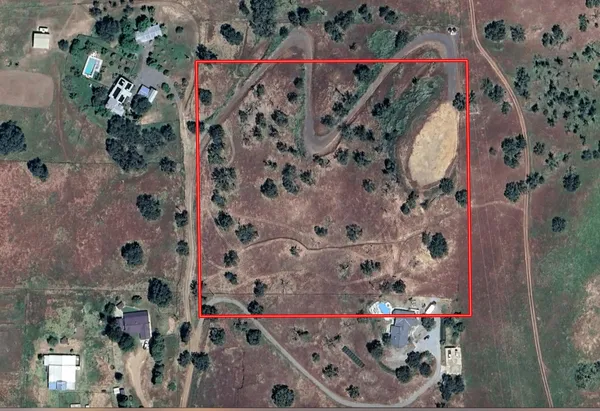 an aerial view of waterside residential houses