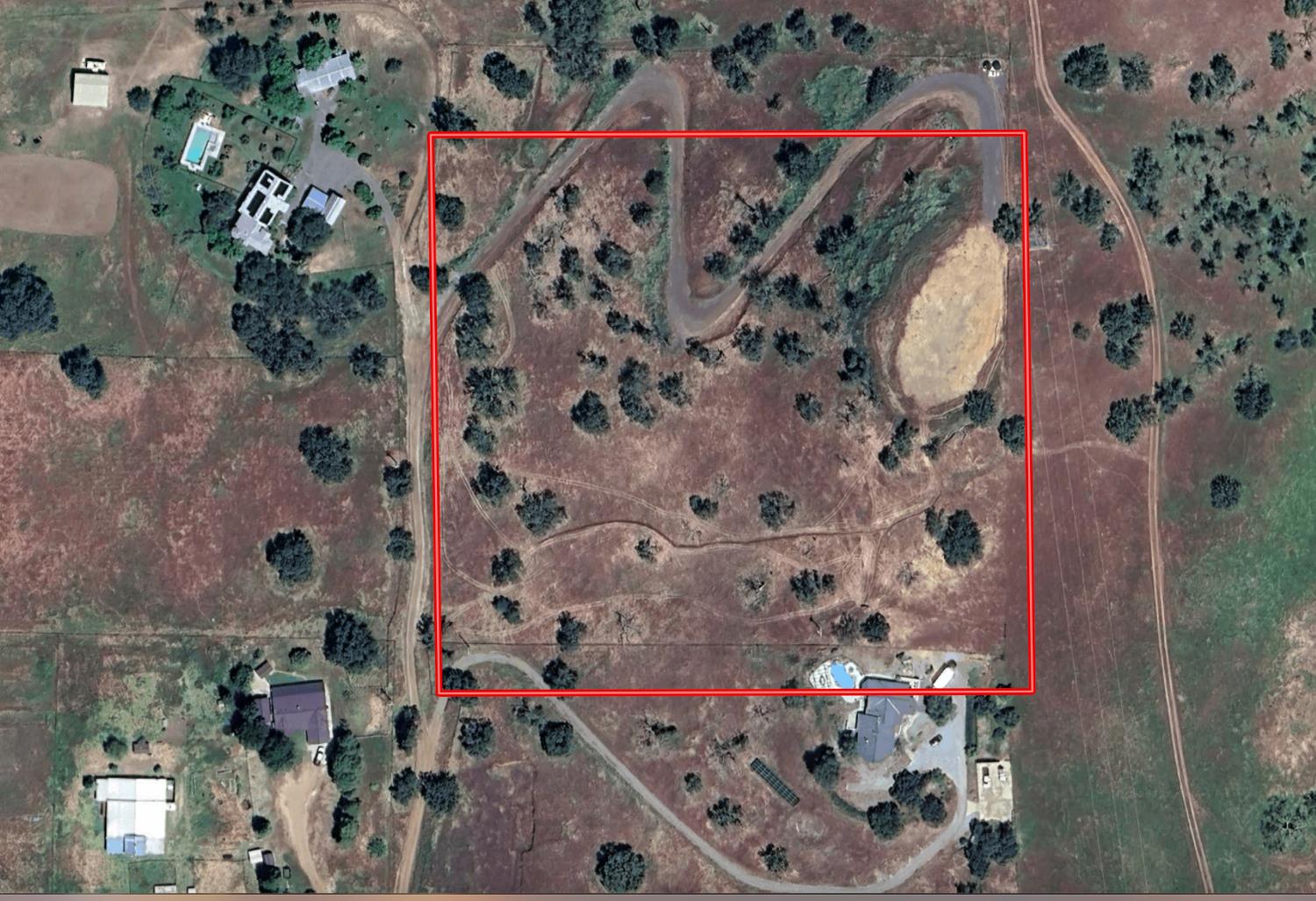 an aerial view of waterside residential houses