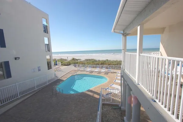 a view of a balcony