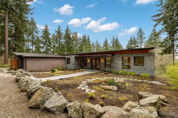 a backyard of a house