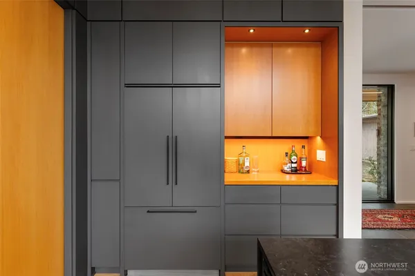 a room with storage and utility