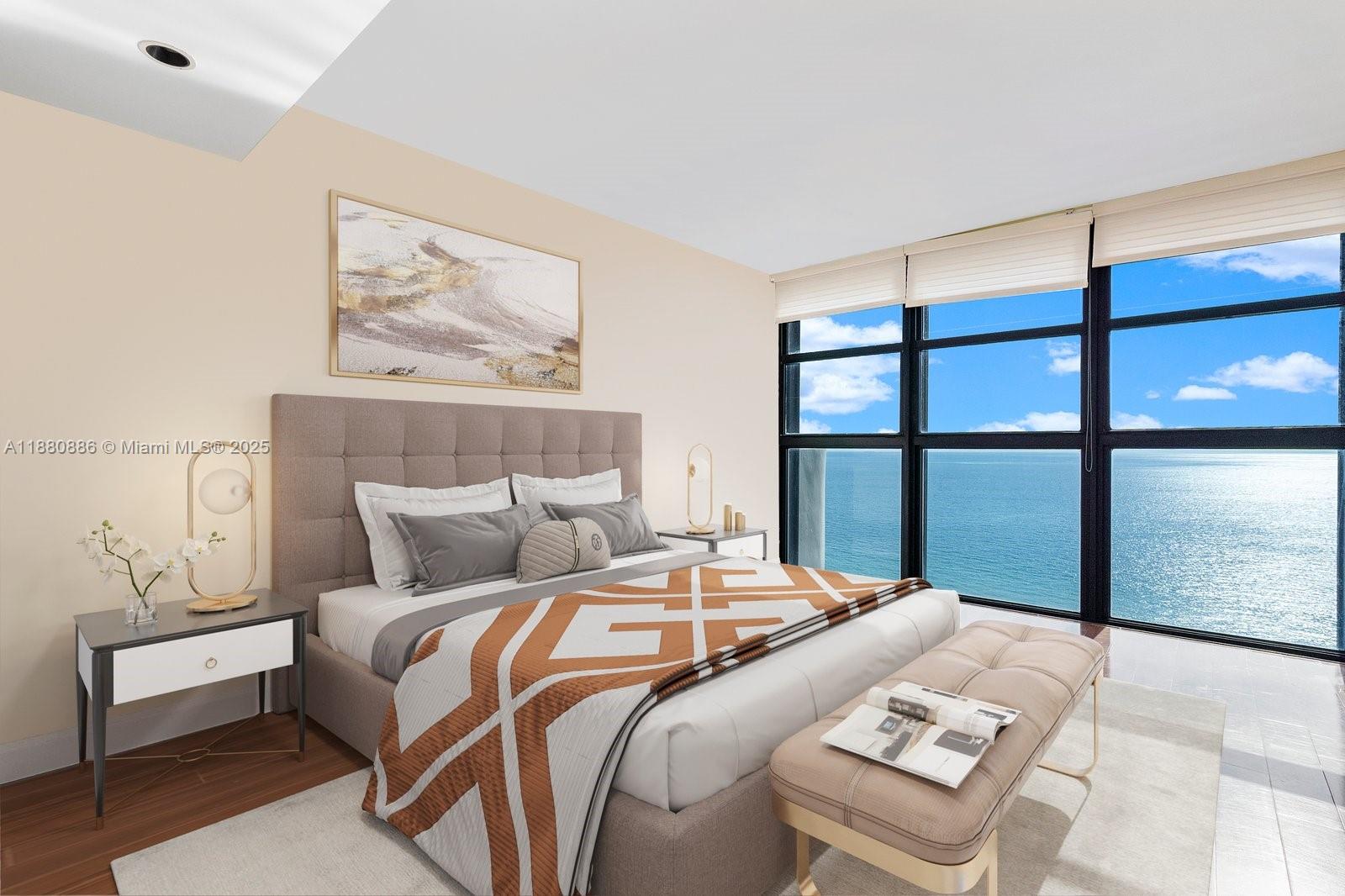 5757 Collins Avenue, Unit 2106 Miami Beach, FL 33140 - Photo 21 of 45 Virtual Staging