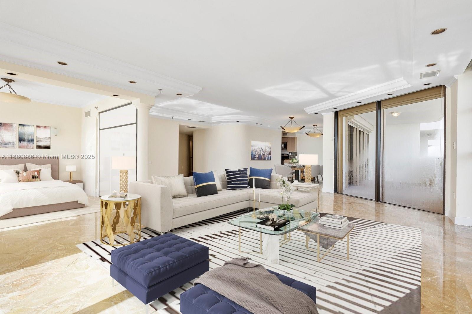 5757 Collins Avenue, Unit 2106 Miami Beach, FL 33140 - Photo 8 of 45 Virtual Staging