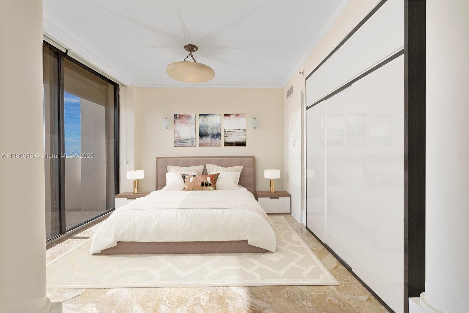 5757 Collins Avenue, Unit 2106 Miami Beach, FL 33140 - Photo 10 of 45 Virtual Staging 3rd Bedroom