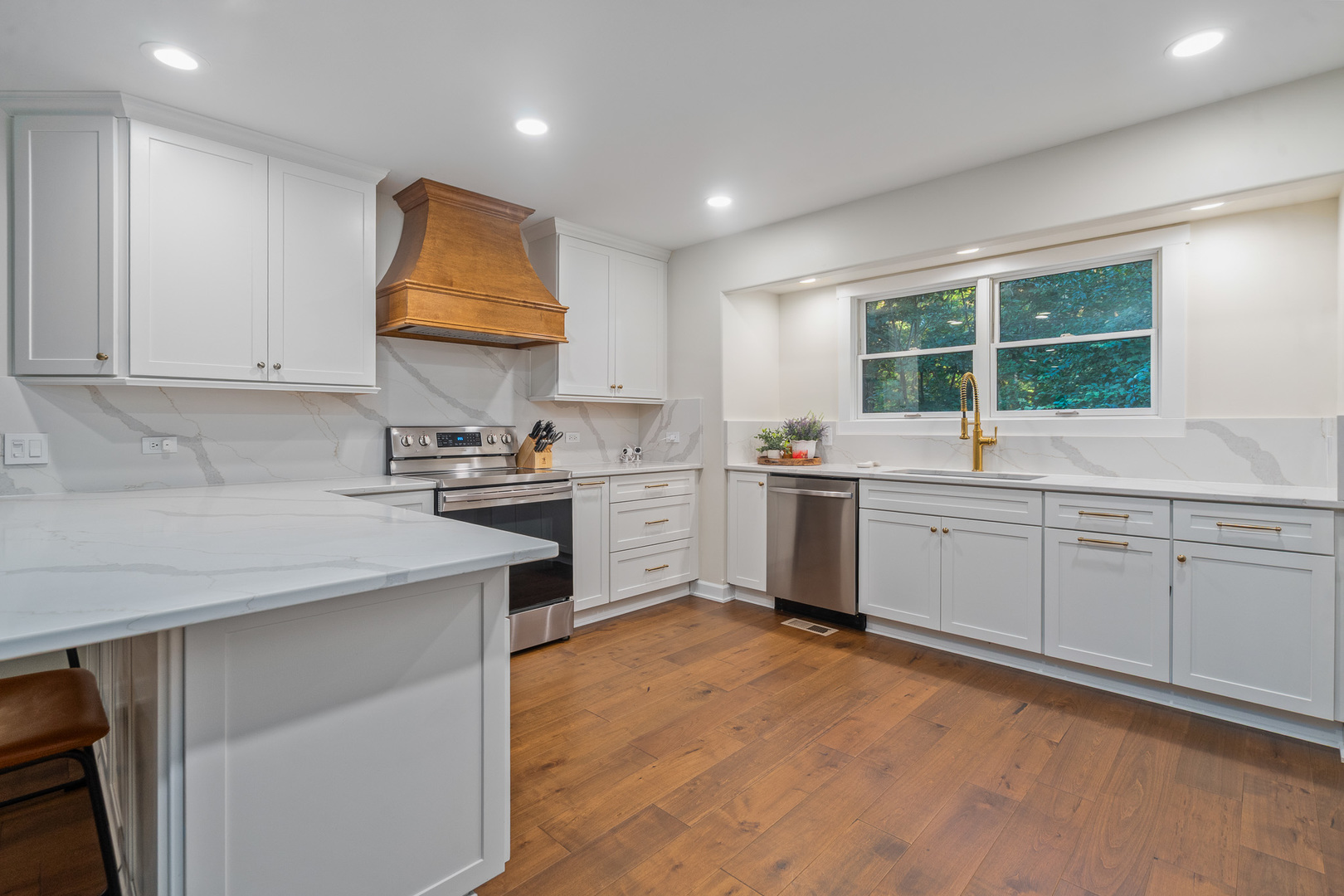 5705 Timber Lane West Monee, IL 60449 - Photo 2 of 52 a kitchen with a sink window and cabinets