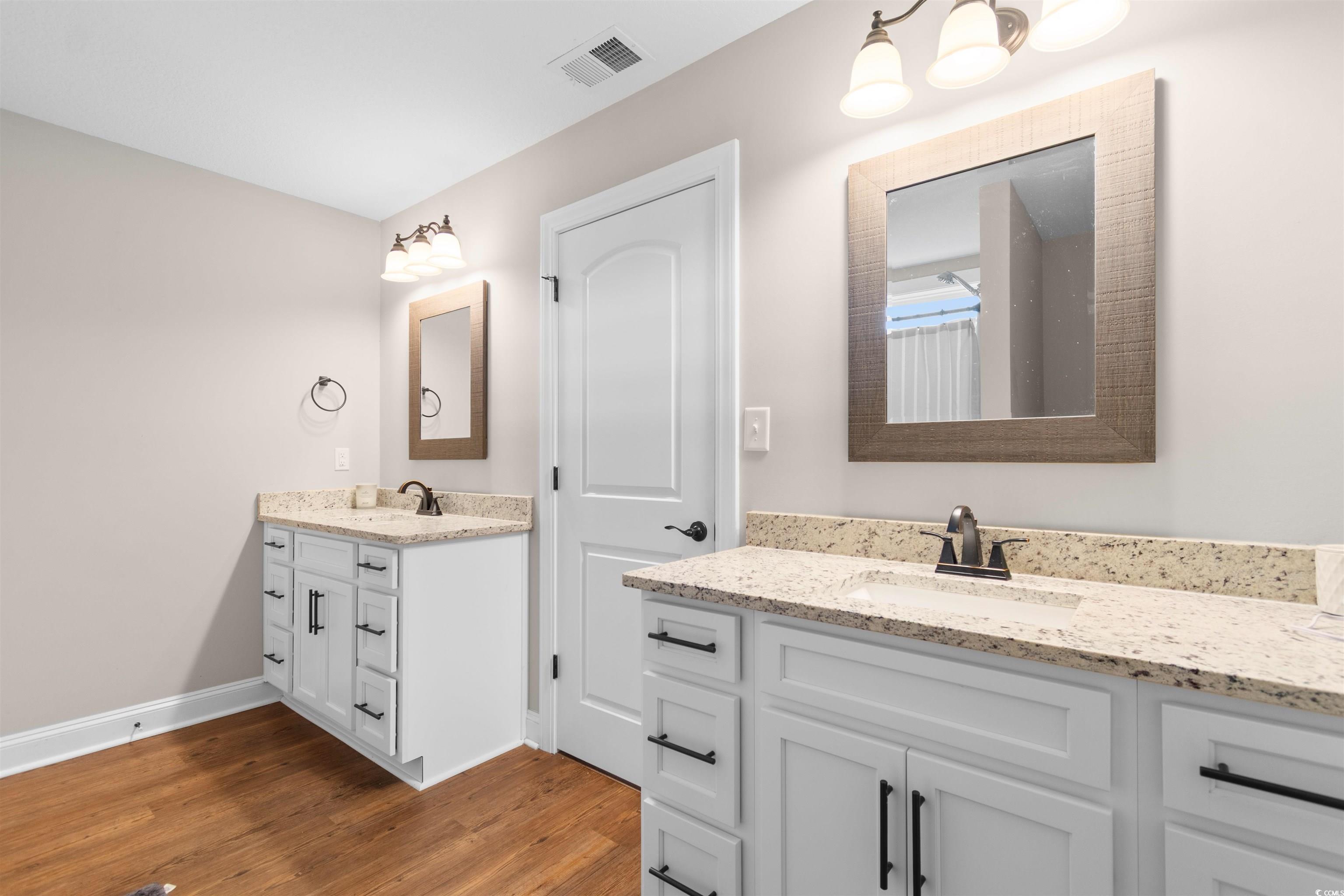 3753 Edwards Road Aynor, SC 29544 - Photo 17 of 38 Bathroom featuring two vanities and light wood-type flooring