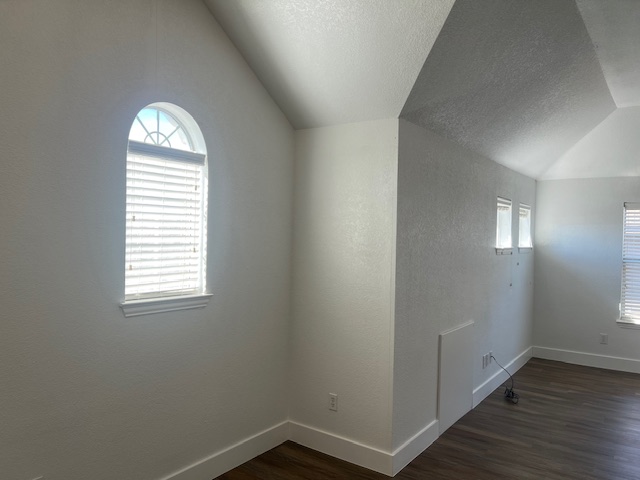 1374 Red Stag Place Round Rock, TX 78665 - Photo 20 of 34 Empty room featuring a textured wall and dark wood finished floors