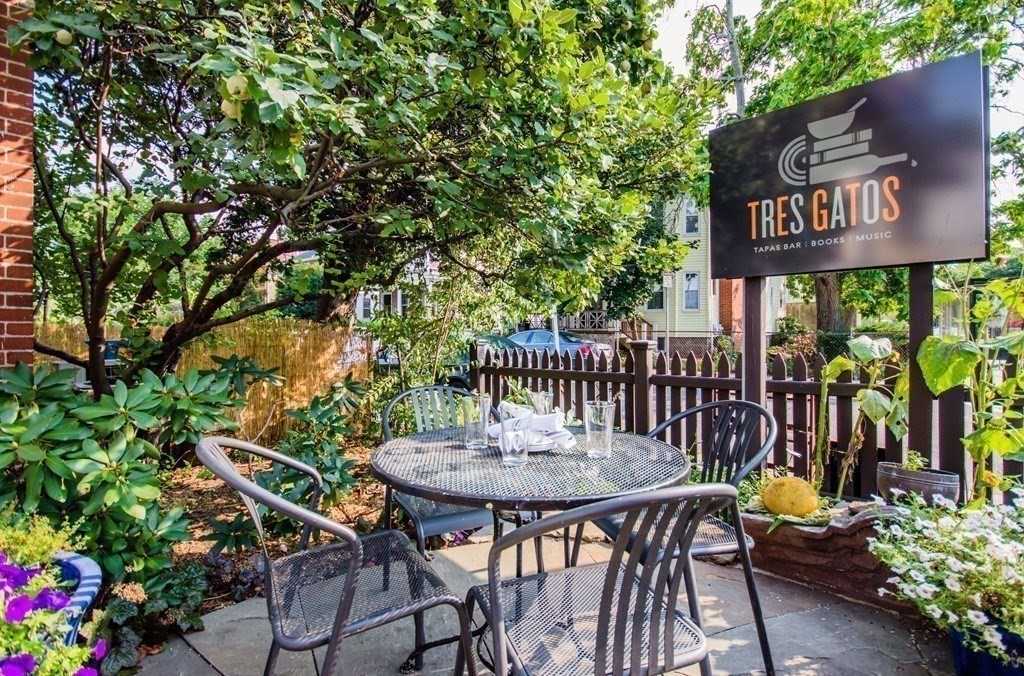 91 Bynner Street, Unit 1 Boston, MA 02130 - Photo 29 of 35 a view of a chairs and table in the patio