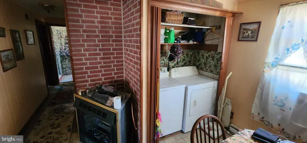 a view of a storage and utility room