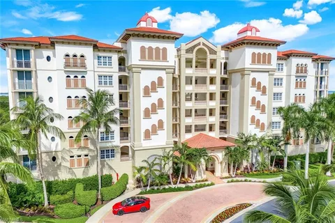 a front view of a multi story building