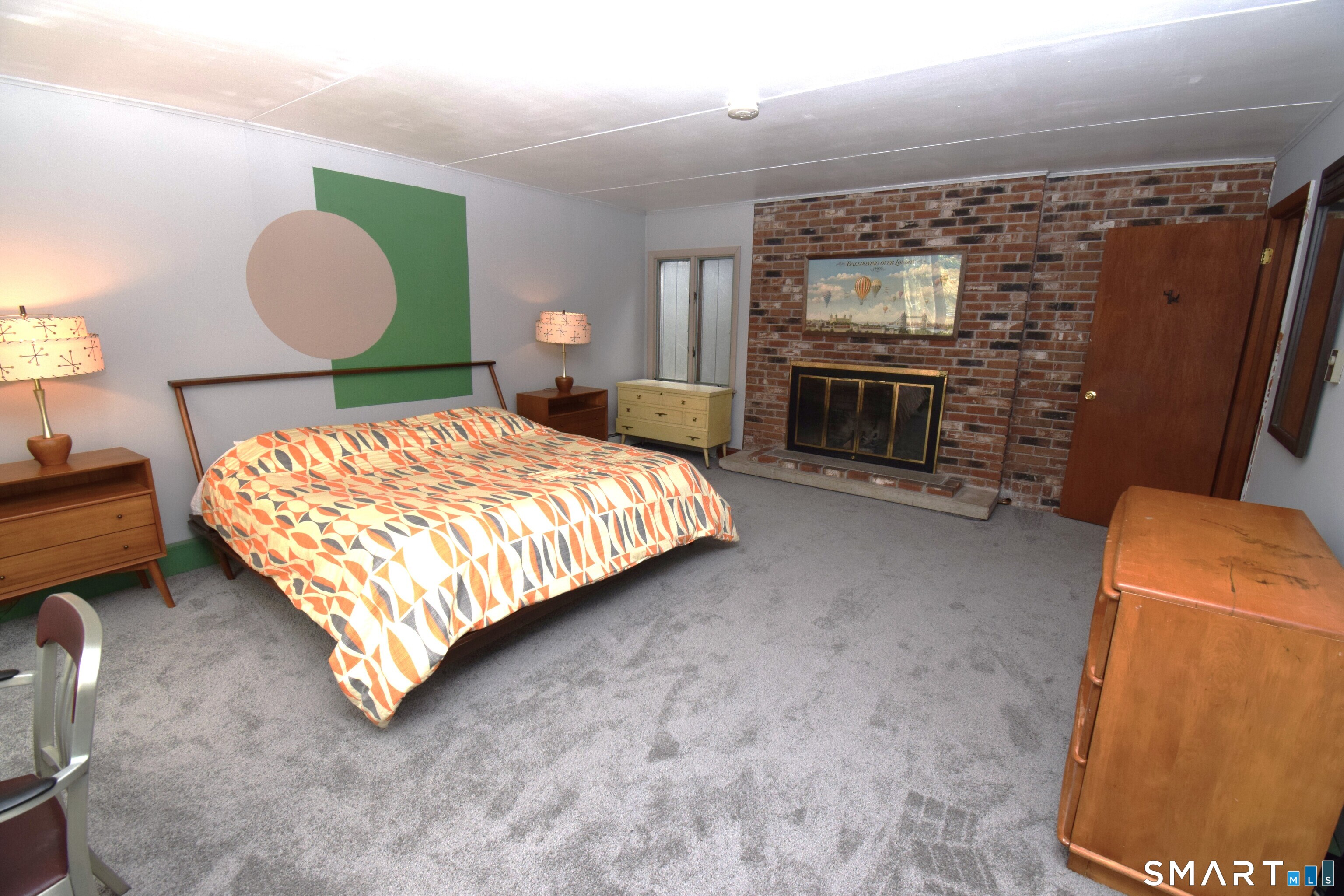 51 Ironworks Road Clinton, CT 06413 - Photo 20 of 39 20 x 16 Master Bedroom with Brick Fireplace
